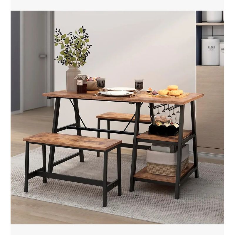 CORI CORI - Comedor Industrial con Repisas y Banquetas