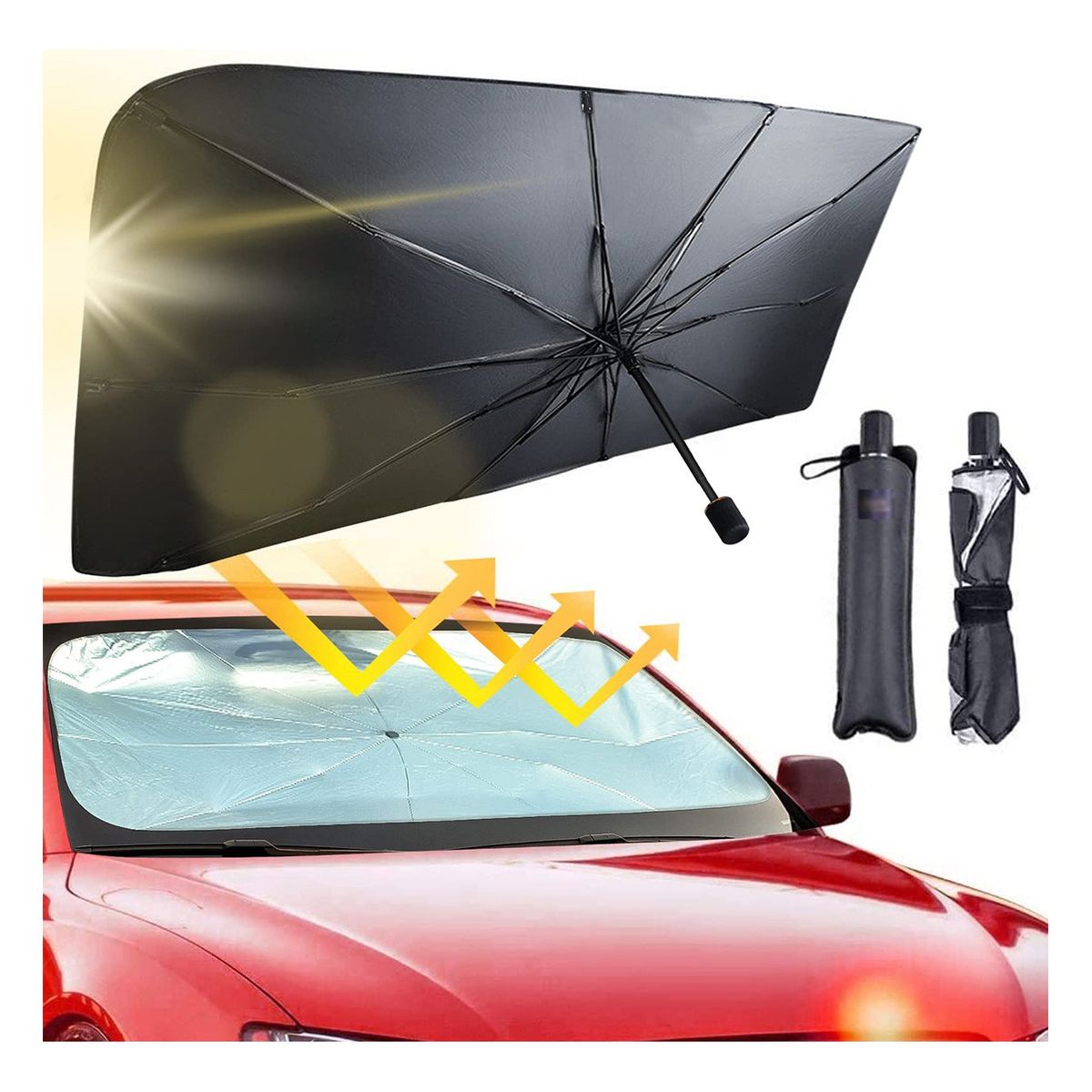 MOVI - Parasol UV para Auto Plegable y Compacto