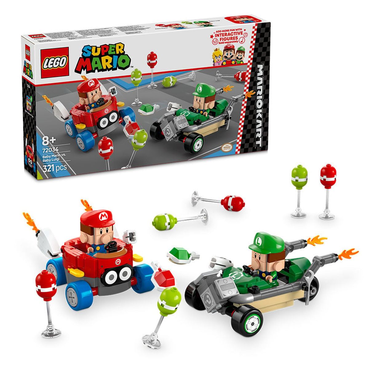 LEGO - LEGO Super Mario Kart Bebé Mario vs Bebé Luigi - 72034