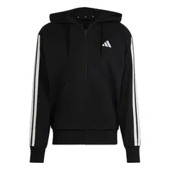 ADIDAS - Polerón con Capucha Essentials 3 Tiras French Terry