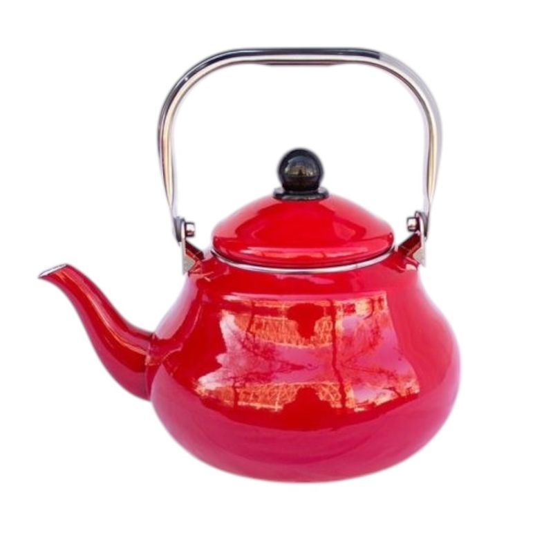 CONDOR - Tetera Vintage Enlozada Roja Marca Condor 2 Litros