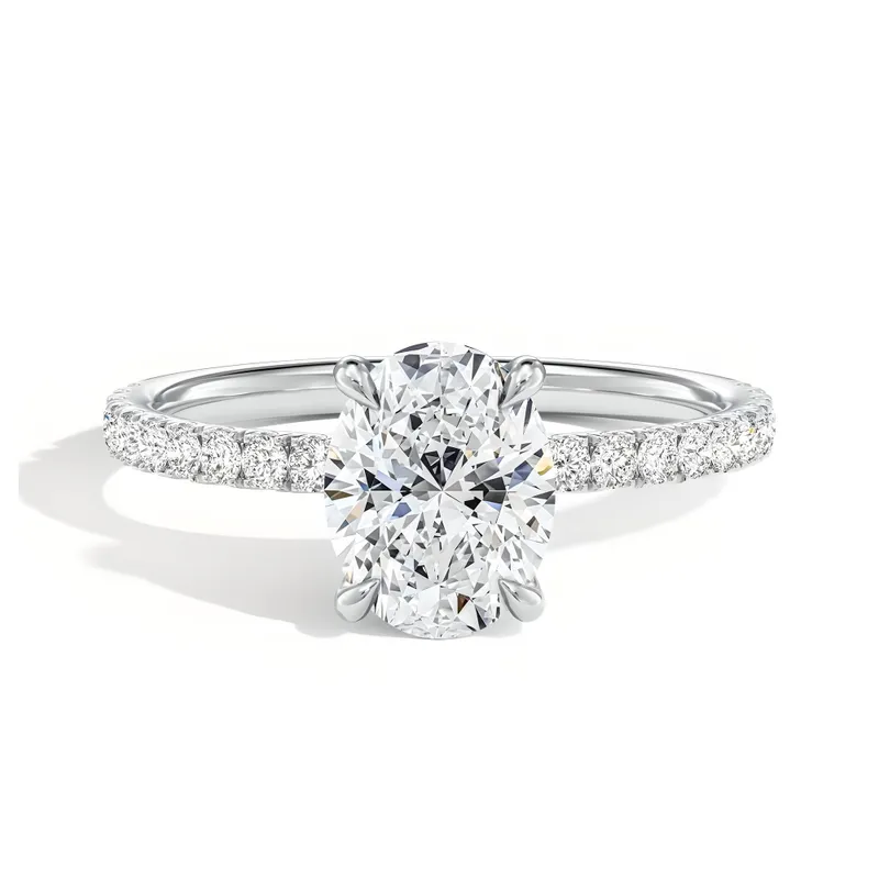 BOOMZAIR - ANILLO DE COMPROMISO EN PLATA RODINADA BRILLANTE LUXE 1 CT