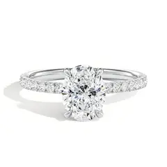 BOOMZAIR - ANILLO DE COMPROMISO EN PLATA RODINADA BRILLANTE LUXE 1 CT