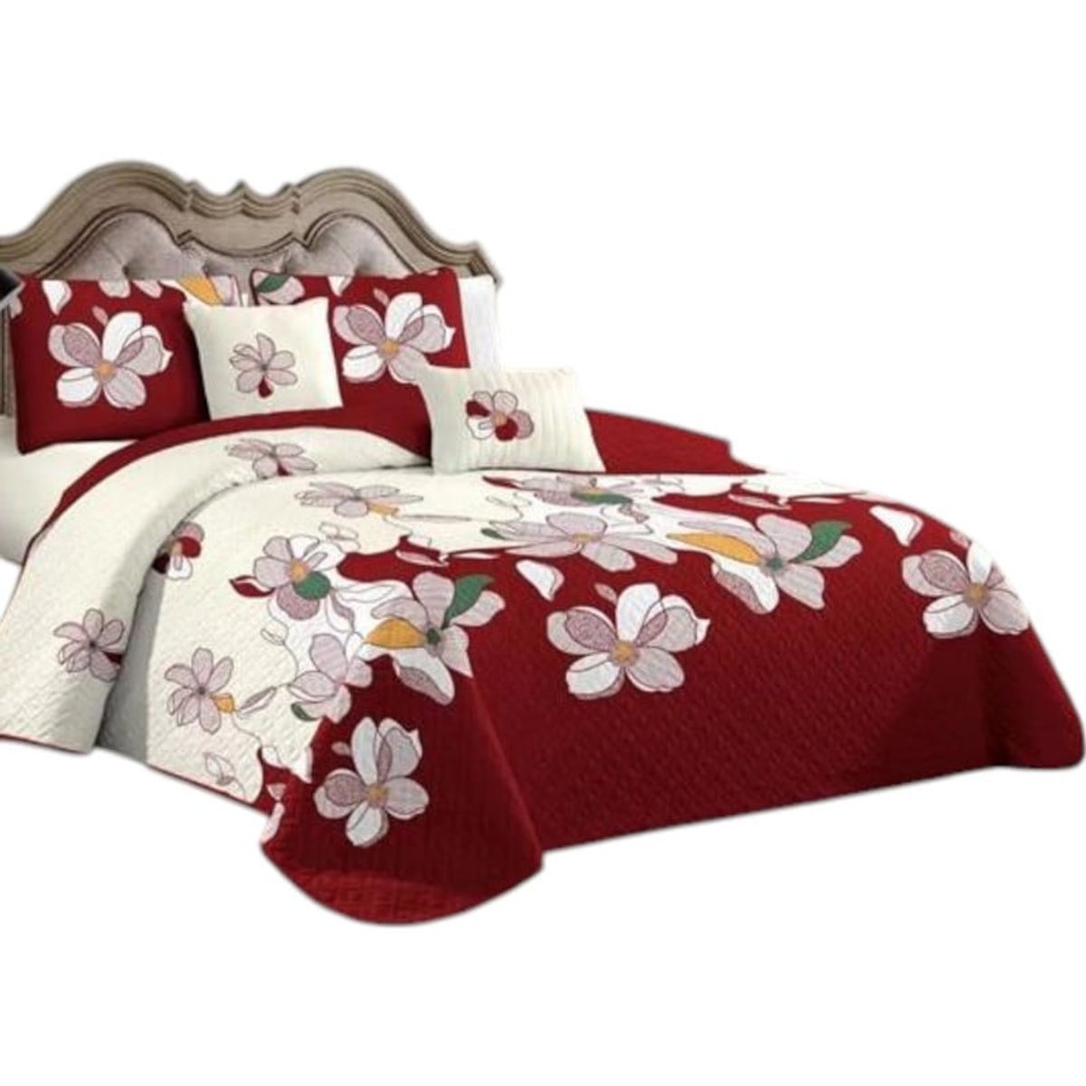 GENERICO - Juego De Sabanas + Cubrecama 15 Plazas + 1 Funda De Almohada 50x70cm