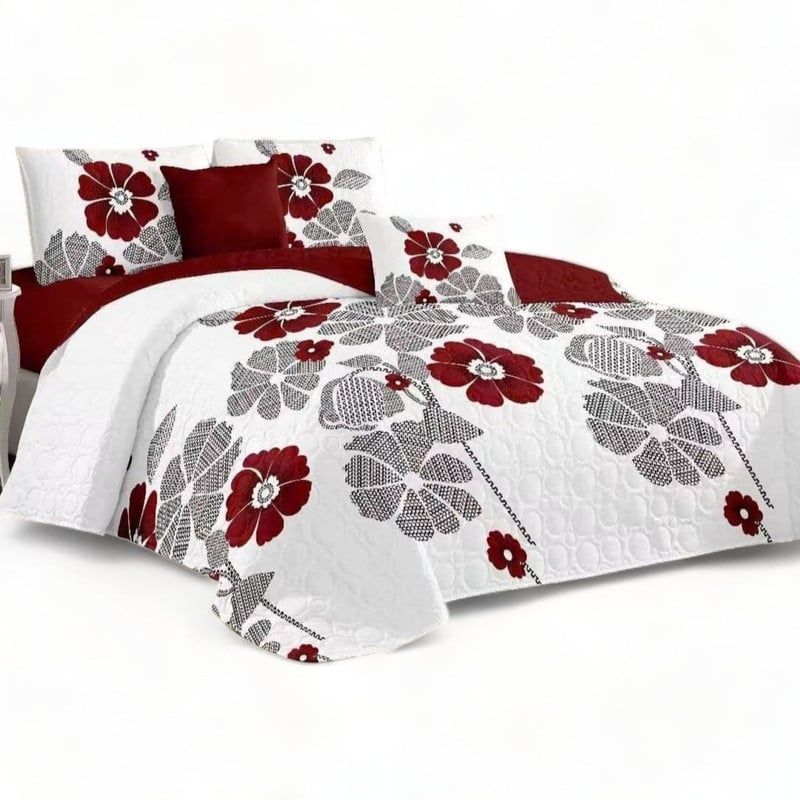 GENERICO - Juego De Sabanas + Cubrecama 15 Plazas + 1 Funda De Almohada 50x70cm