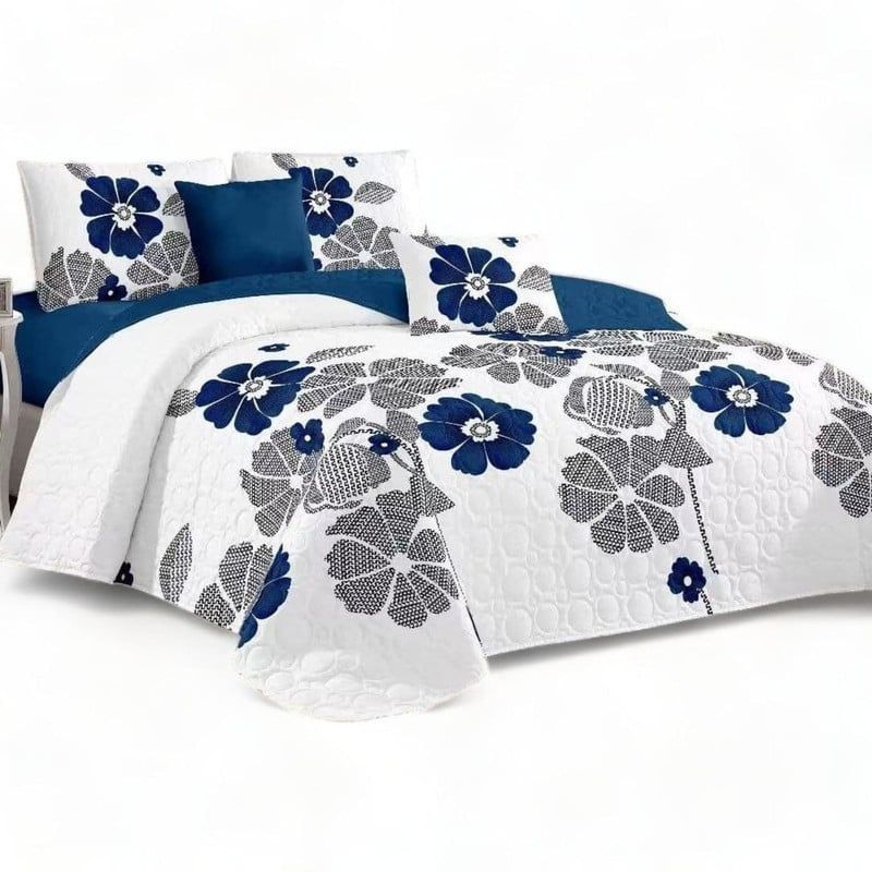 GENERICO - Juego De Sabanas + Cubrecama 15 Plazas + 1 Funda De Almohada 50x70cm
