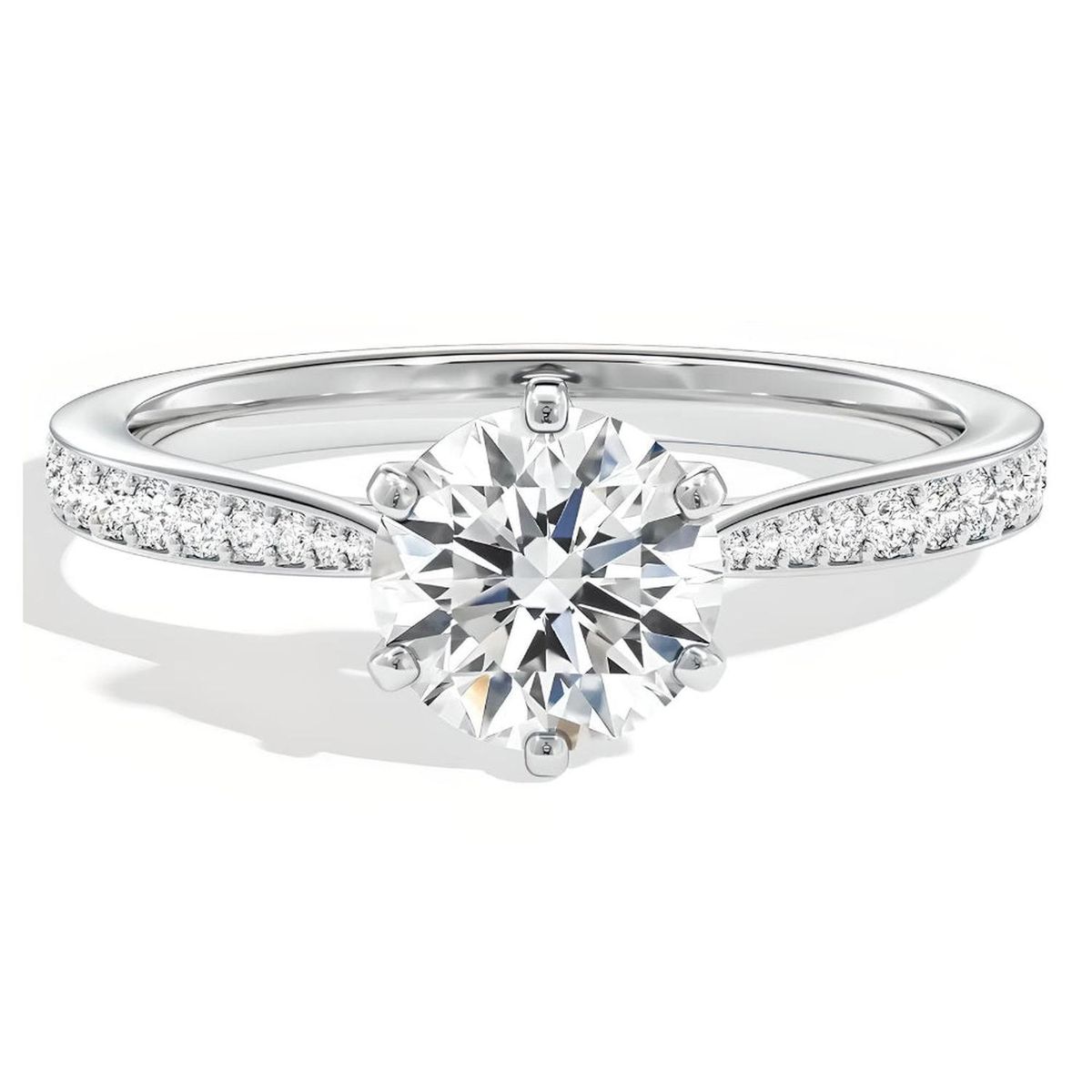 BOOMZAIR - ANILLO DE COMPROMISO MODELO BRISA SERENA  CON MOISSANITA 1 CT