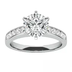 BOOMZAIR - ANILLO DE COMPROMISO MOISSANITAS EN CORTE BRILLANTE