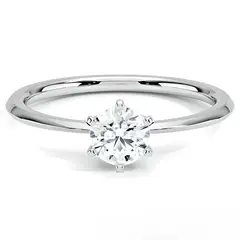 BOOMZAIR - ANILLO DE COMPROMISO SOLITARIO PETITE FIT 0.5 CT VVS1 D
