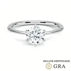 BOOMZAIR - ANILLO DE COMPROMISO SOLITARIO PETITE FIT 1 CT VVS1 D