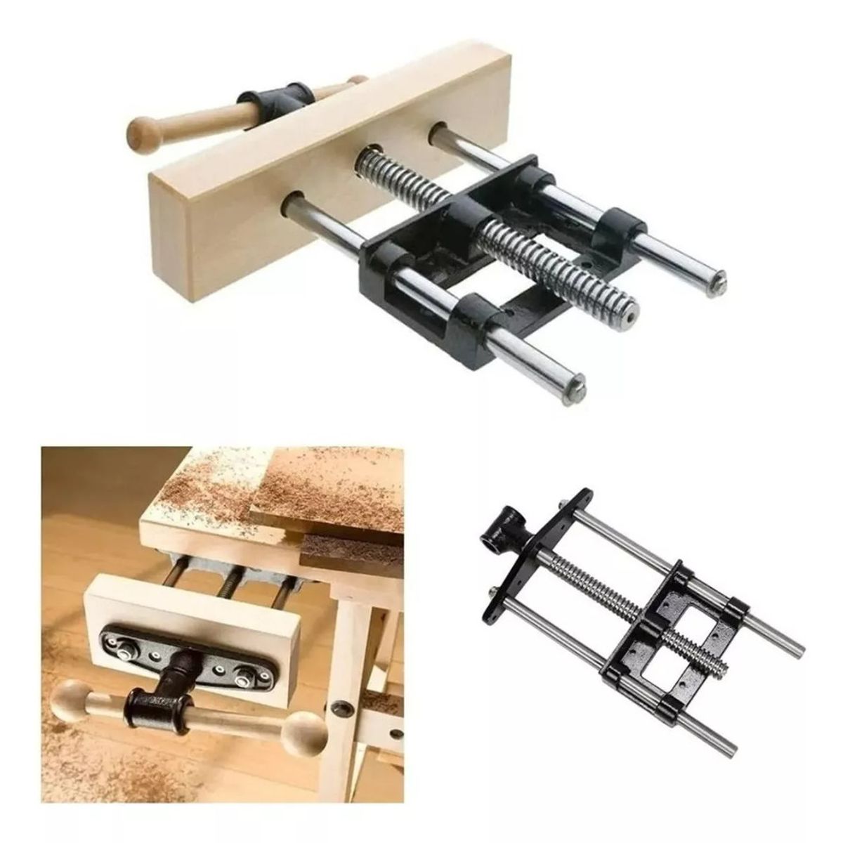 GENERICO - Tornillo De Banco Carpintero De 7 Pulgadas