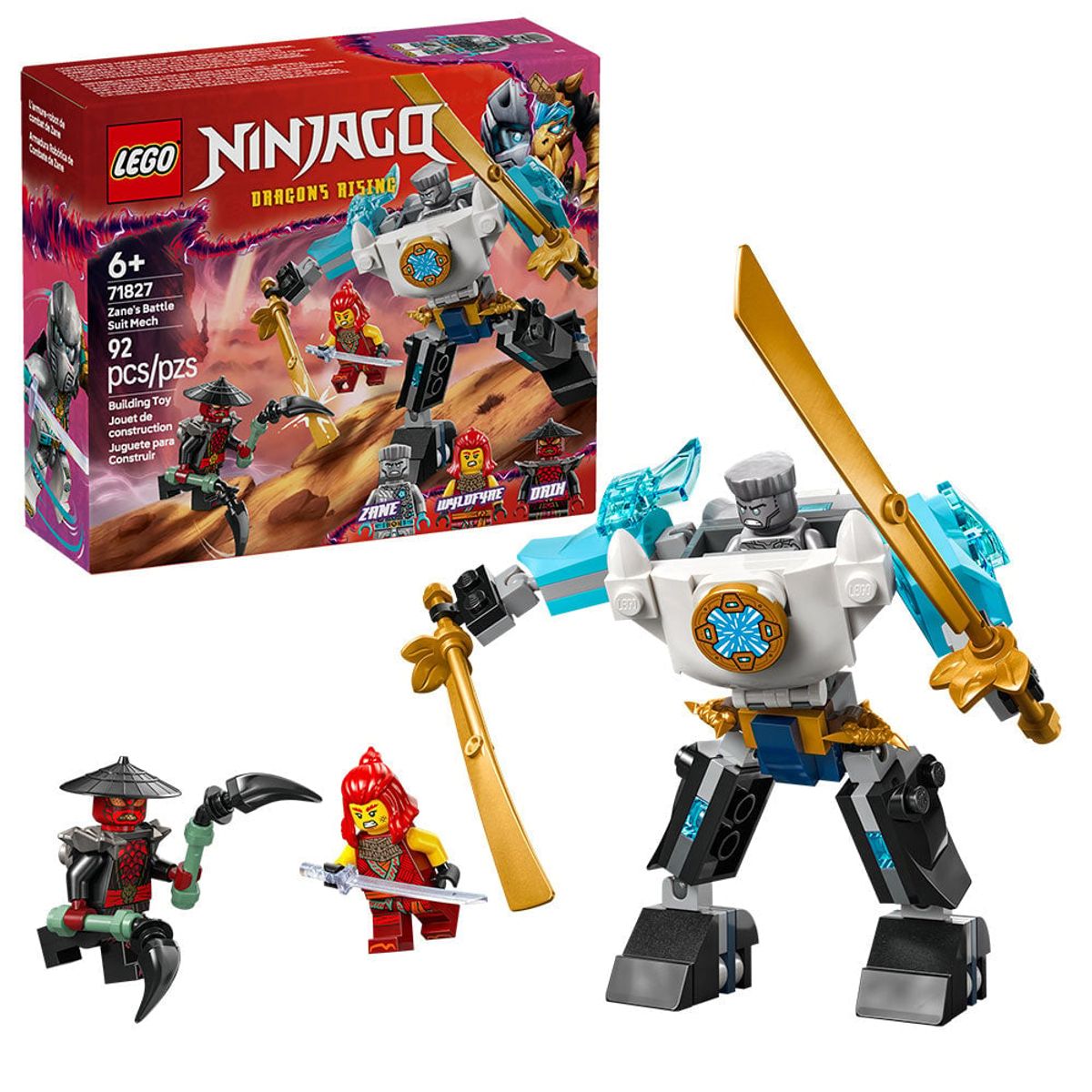 LEGO - LEGO Ninjago Armadura Robótica de Combate de Zane - 71827