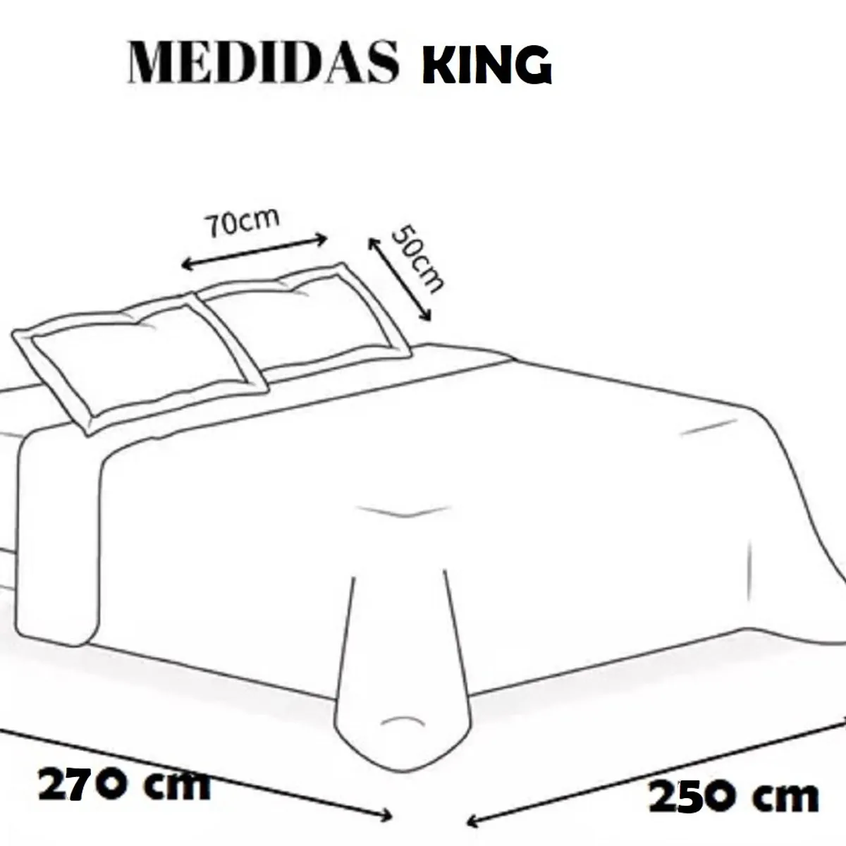GENERICO - plumon king blanco plush con chiporro 250X270 TF cs05