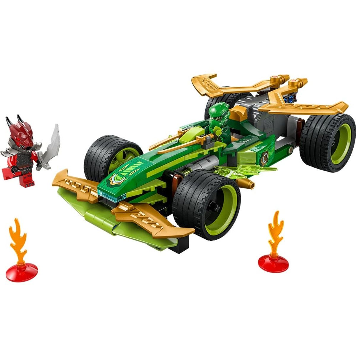 LEGO - LEGO Ninjago Coche de Carreras con Motor de Carga Manual de Lloyd - 71828