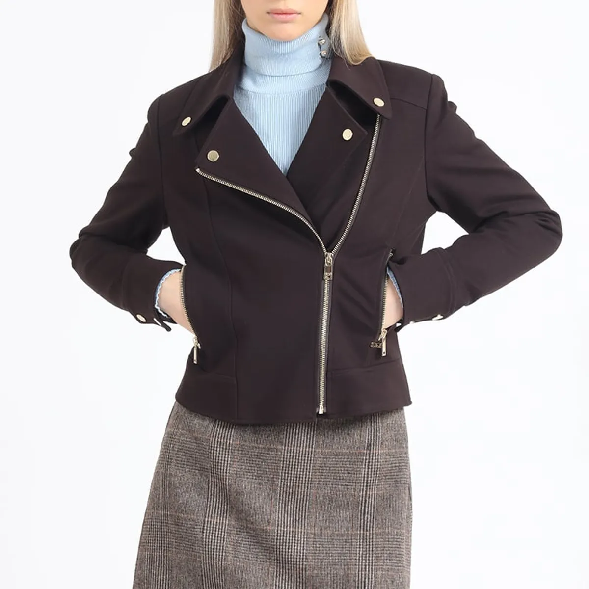 LIOLA - Chaqueta Biker Chocolate Liola