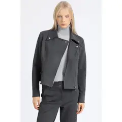 LIOLA - Chaqueta Biker, Gris