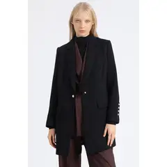 LIOLA - Chaqueton Manga Fantasia Muflon Negro