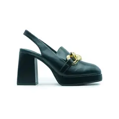 APOSTOL - Tacon formal con cadena Mujer Negro