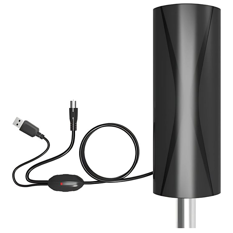 TECNOLAB Antena TV Digital 25-30dB Amplificada Cable 5mts - SC