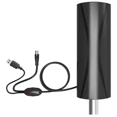 TECNOLAB - Antena TV Digital 25-30dB Amplificada Cable 5mts - SC