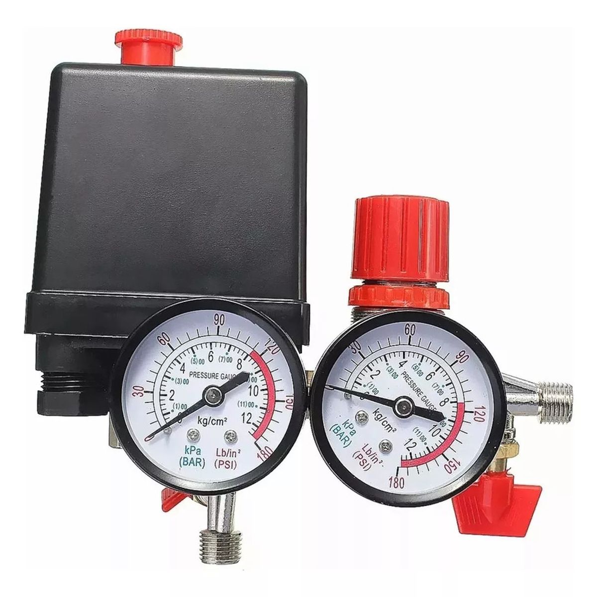 GENERICO - Compresor Aire Válvula Presión 180psi Interruptor Regulador