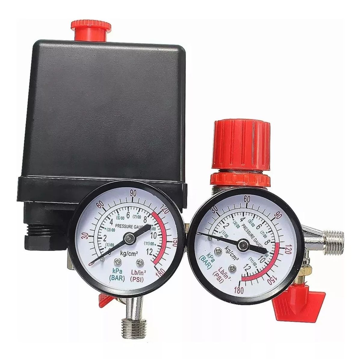 GENERICO - Compresor Aire Válvula Presión 180psi Interruptor Regulador