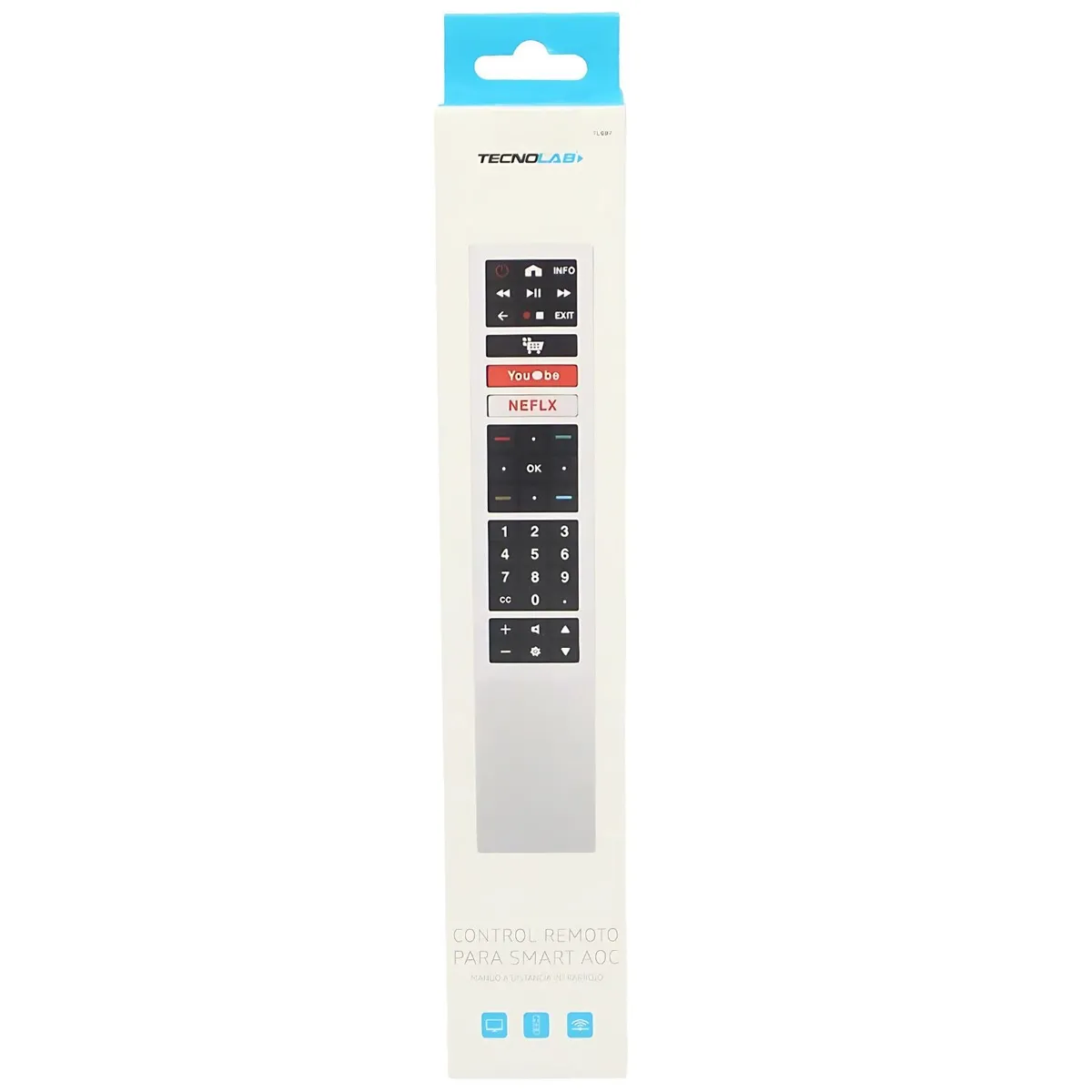 TECNOLAB - Control Remoto TV Compatible Para AOC Smart TV - SC