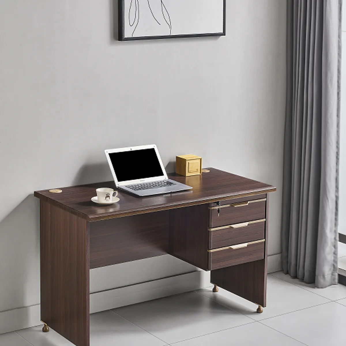 AGUILA - Escritorio Clasico con cajonera WEB-F113