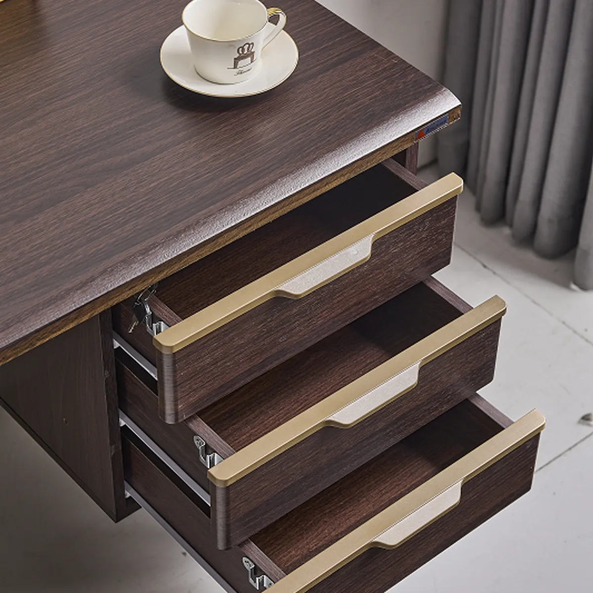 AGUILA - Escritorio Clasico con cajonera WEB-F113