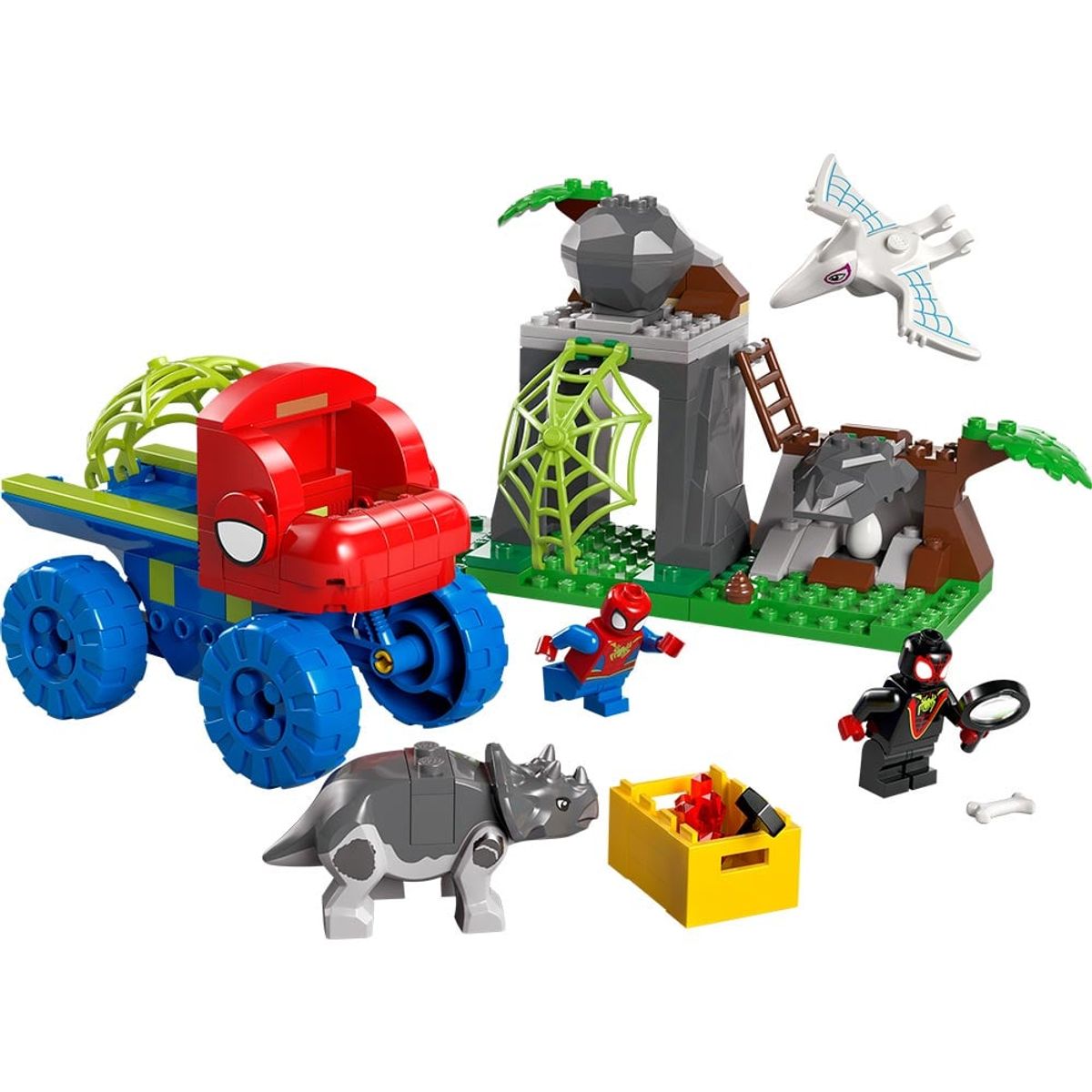 LEGO - LEGO Spiderman Todoterreno Dinosaurio y Equipo Spidey al Rescate - 11199
