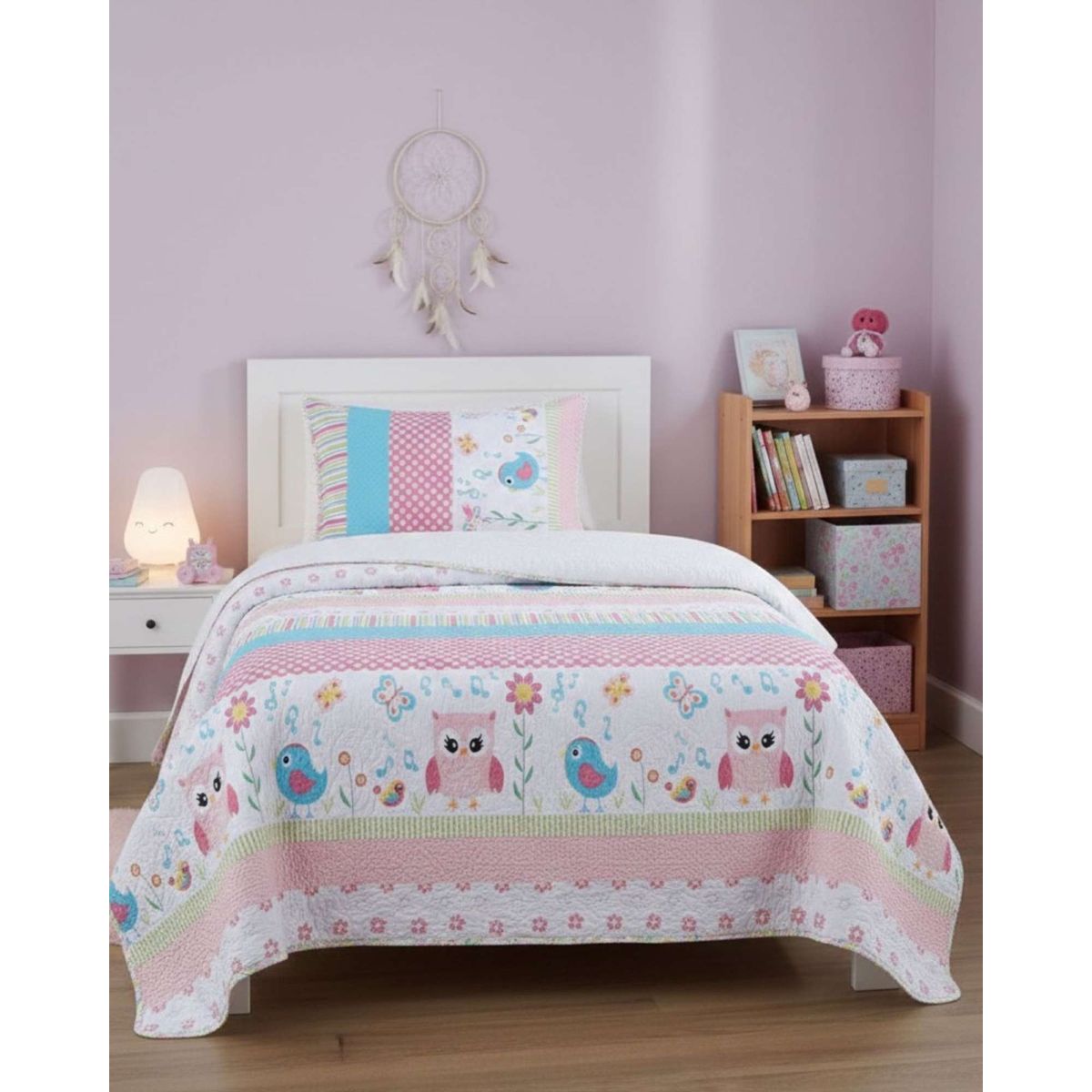 GENERICO - COBERTOR COLCHA QUILT SHERPA OTOÑO INVIERNO PLAZA Y MEDIA