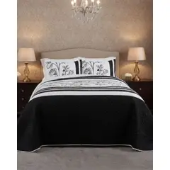 GENERICO - CUBRECAMA QUILT CON SHERPA 2 PLAZA 230 CM X 250 CM