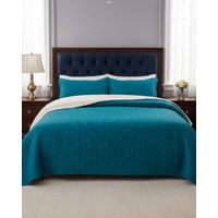 CUBRECAMA QUILT CON SHERPA 2 PLAZA 230 CM X 250 CM