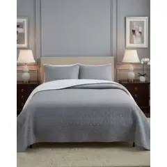 GENERICO - CUBRECAMA QUILT CON SHERPA 2 PLAZA 230 CM X 250 CM