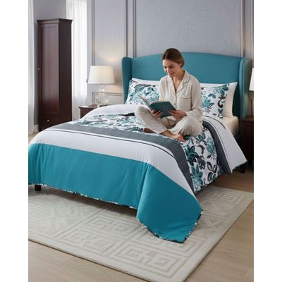 Imagen 2 del producto CUBRECAMA QUILT CON SHERPA 2 PLAZA 230 CM X 250 CM