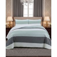 COBERTOR COLCHA QUILT SHERPA KING MEDIDA 250X270 CM