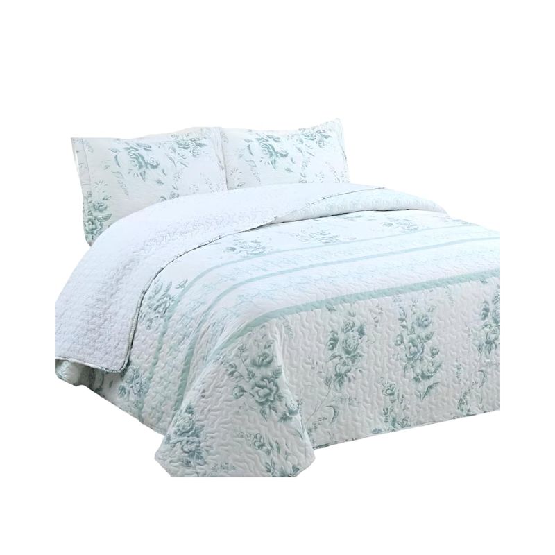GENERICO - COBERTOR COLCHA QUILT SHERPA KING MEDIDA 230X250 cm