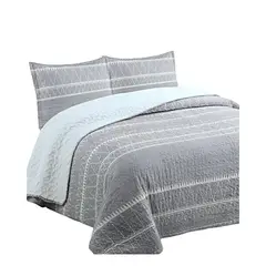 GENERICO - COBERTOR COLCHA QUILT SHERPA KING MEDIDA 250X270 cm
