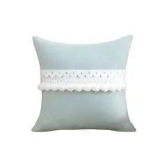 GENERICO - JUEGO DE 6 FUNDAS DE COJIN CON POMPON 45x45 f-04
