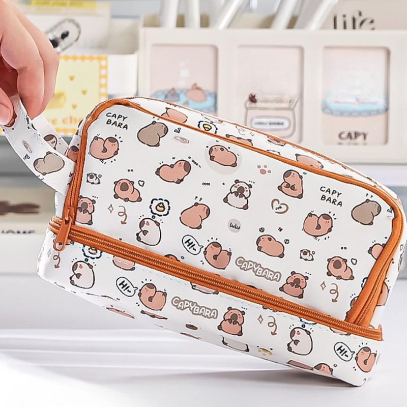 KAWAI - Estuche Con Diseños De Capybara Kawaii