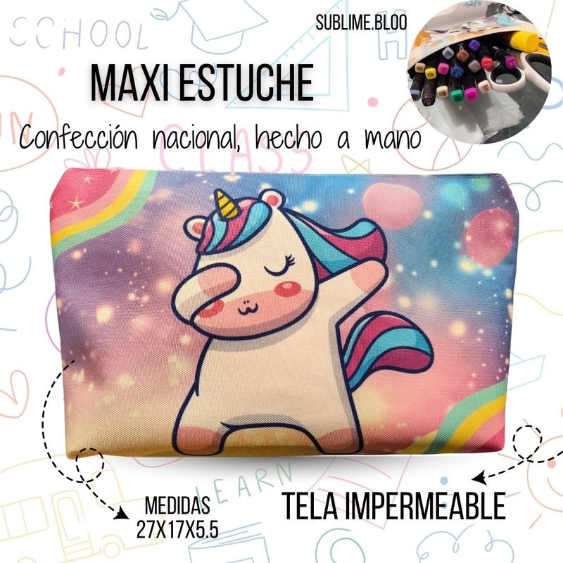 GENERICO - ESTUCHE UNICORNIO TAMAÑO MAXI