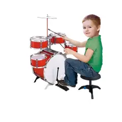 GENERICO - Batería Musical De Juguete 6 piezas 82cm Rojo 27n5
