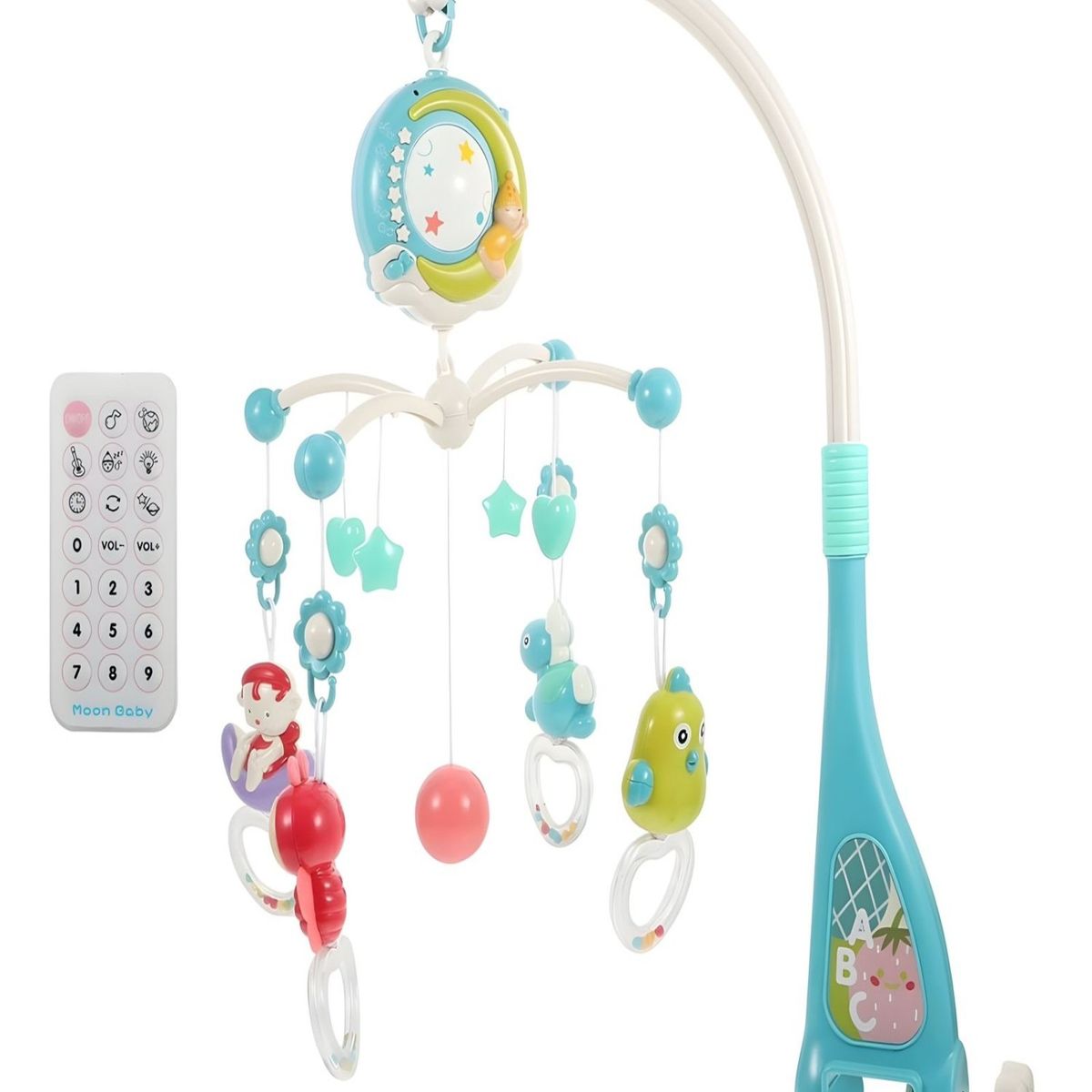 GENERICO - MOVIL Azul cuna bebé MUSICAL con Control y Luz