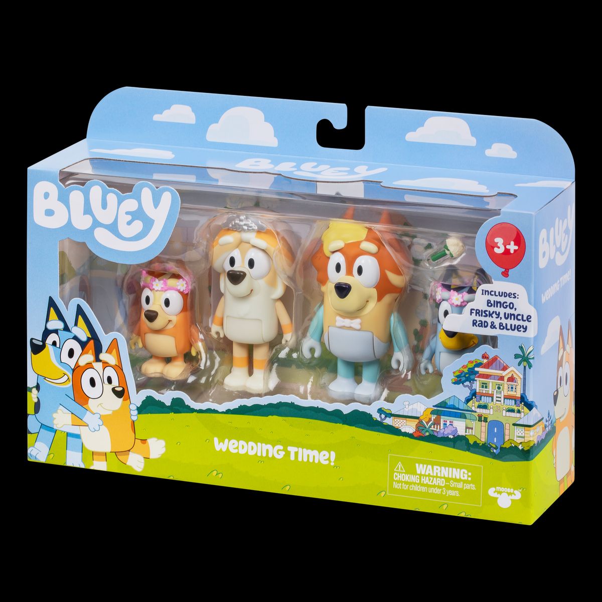 BLUEY - Pack 4 Figuras Día De Boda Bluey