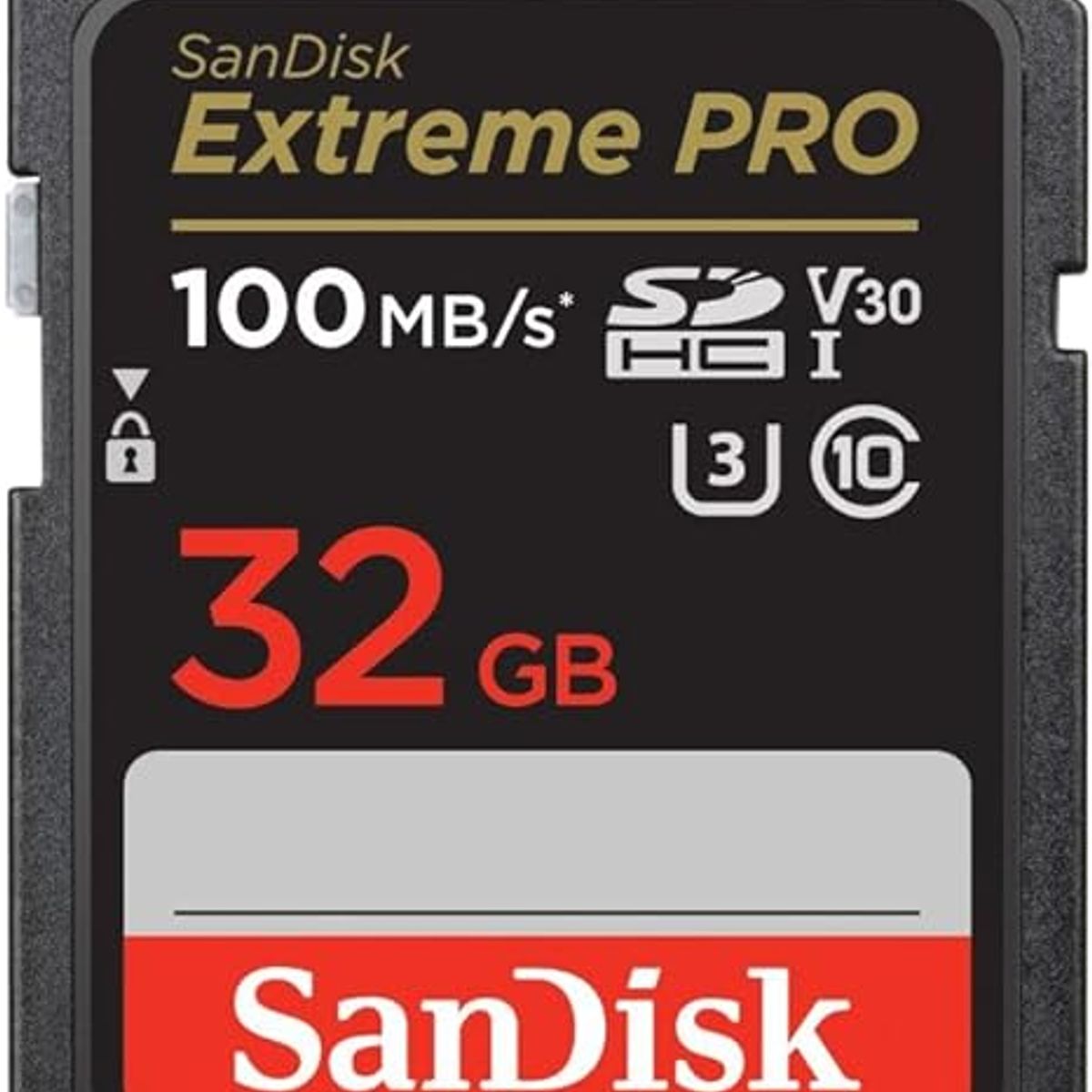 SANDISK - Memoria Sd Sandisk Extreme Pro 32gb 100mbs U3 V30 4k Uhd