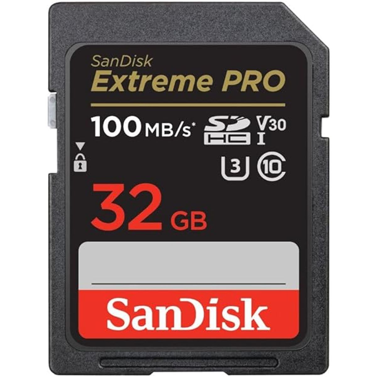 SANDISK - Memoria Sd Sandisk Extreme Pro 32gb 100mbs U3 V30 4k Uhd