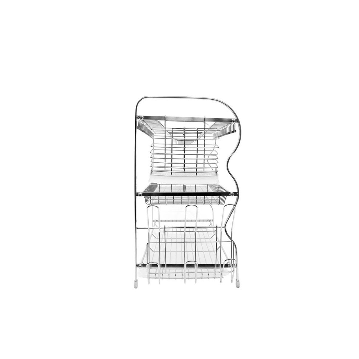 GENERICO - Secaplatos 3 niveles Cromo XL Simple Cook
