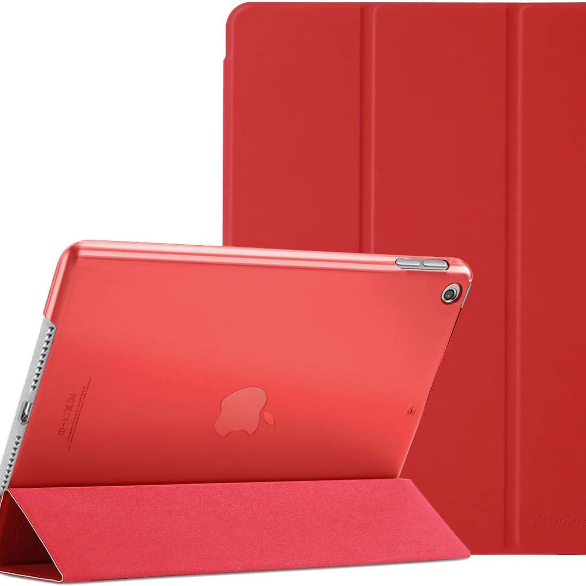 GENERICO - Carcasa delgada iPad 10.2" 7A 8A Y 9A GEN 2019 al 2021 COLOR ROJO