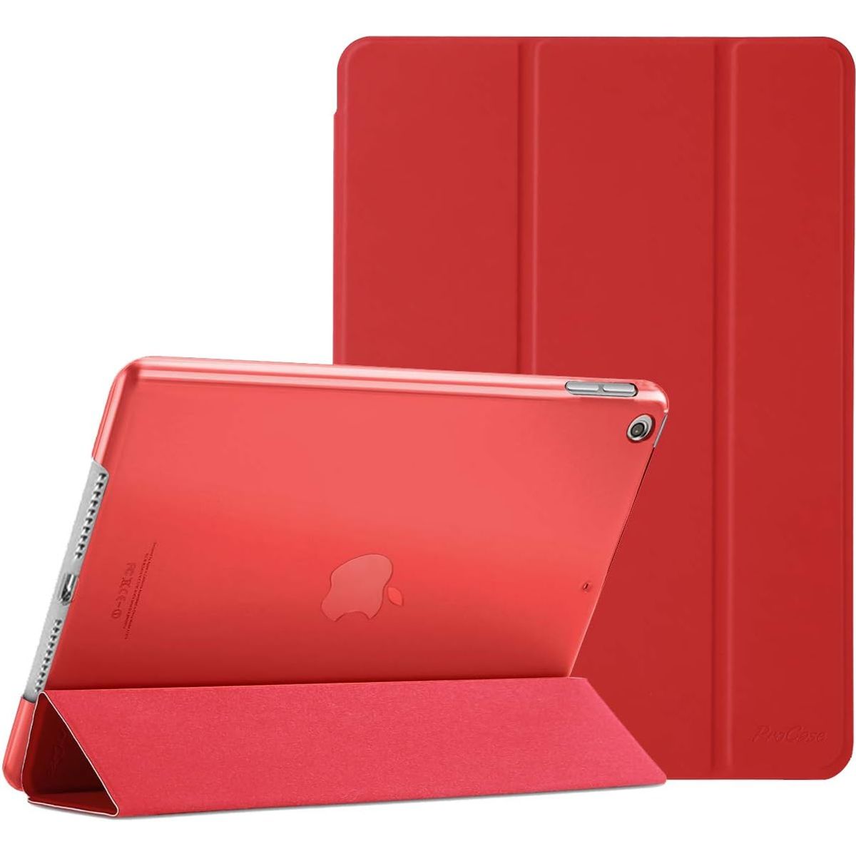 GENERICO - Carcasa delgada iPad 10.2" 7A 8A Y 9A GEN 2019 al 2021 COLOR ROJO