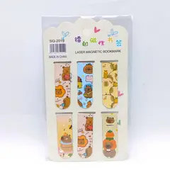 KAWAI - Set De 6 Separadores De Libros Marcadores Magnéticos Diseño